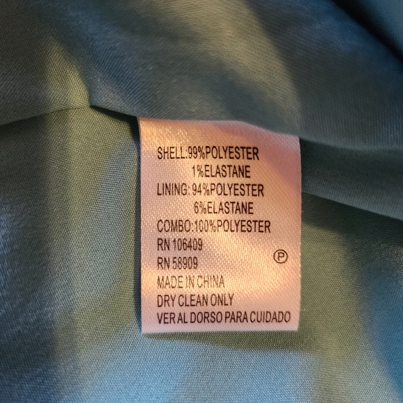 Antonio Melani Beatrice Sheath Dress Knee Length Sleeveless Cocktail Teal Size 4 - Picture 8 of 8